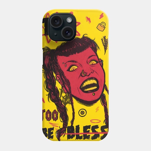 Too stressed to be blessed Phone Case by aLouro