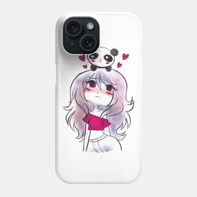 Panda Girl Phone Case by saradaboru