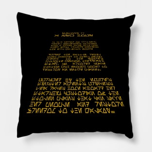 The Crawl in Aurabesh Pillow