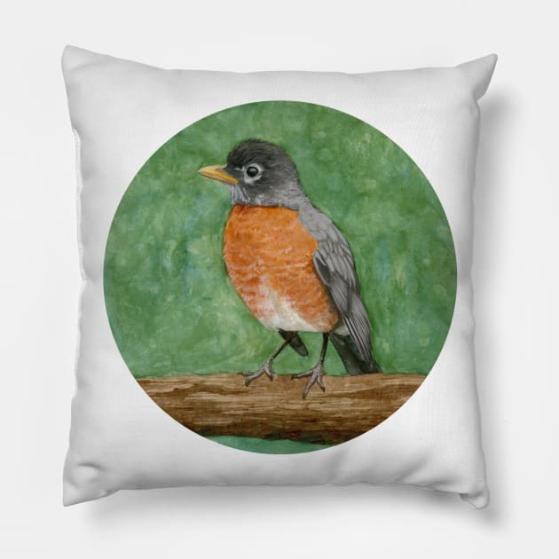 Robin Pillow by Warbler Creative