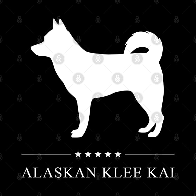 Alaskan Klee Kai White Silhouette by millersye