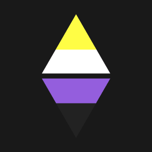 #nerfingwithpride Auxiliary Logo - Nonbinary Pride Flag T-Shirt