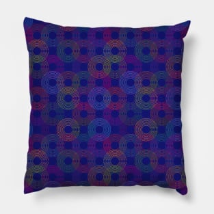 Rainbow circles seamless pattern design Pillow