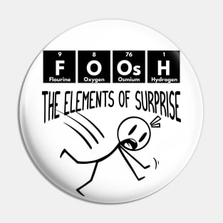 FOOSH Periodic Table of Elements Stick Figure design Pin