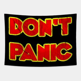 Don't Panic \\ Retro Vintage Tapestry