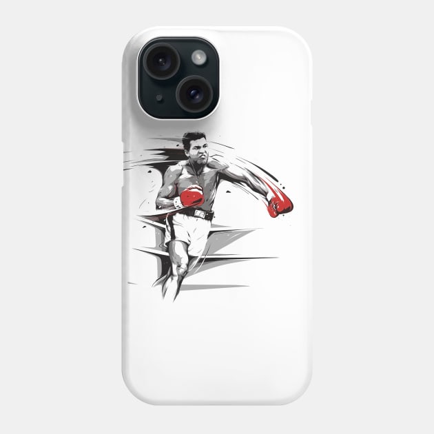 Ali Boxing Legend Phone Case by brandonluo