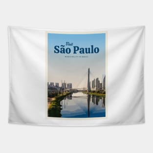 Visit São Paulo Tapestry