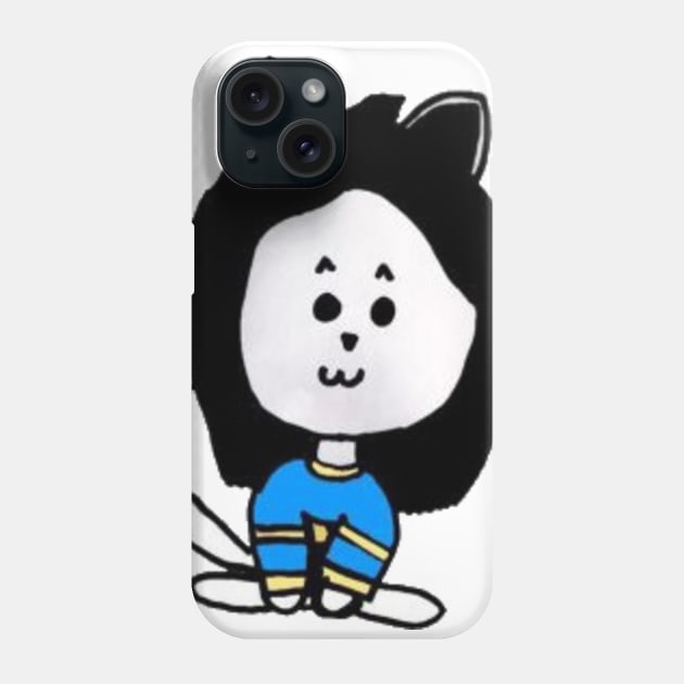 Cute Temmie Shirt Phone Case by TARDISBlue190