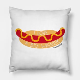 I Love A Big WIENER Pillow