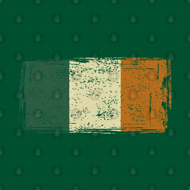 Irish Flag Distressed Design by PsychoDynamics