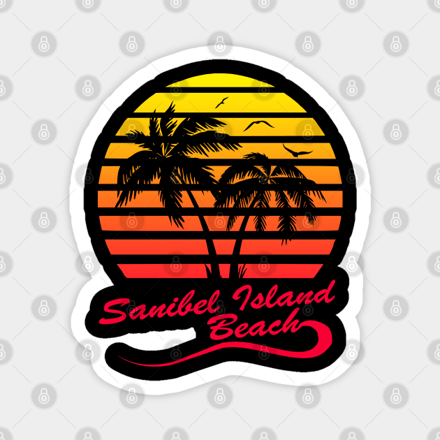 Sanibel Island Beach Magnet by Nerd_art