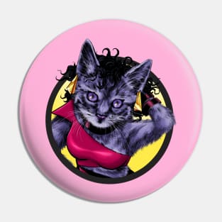 Purrple Girl Pin