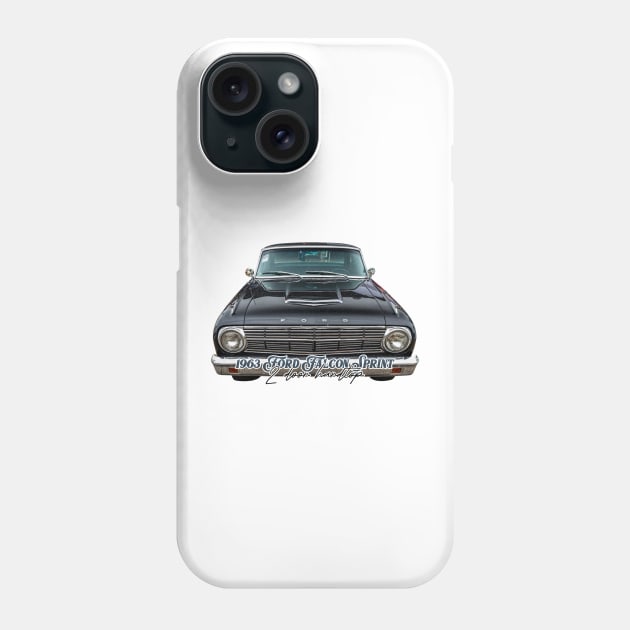 1963 Ford Falcon Sprint 2 Door Hardtop Phone Case by Gestalt Imagery