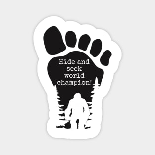 Bigfoot hide and seek Magnet