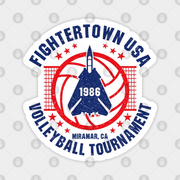 Fightertown USA Volleyball Tournament Magnet by Alema Art