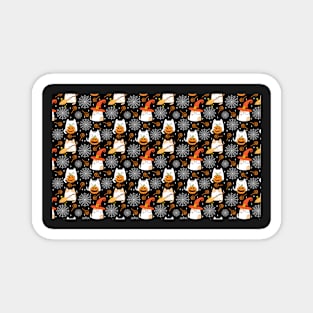 Halloween Cats pet bandana Magnet