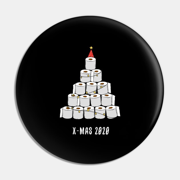 2020 X-mas Design with a Toilet Paper Christmas Tree Pin by ErdnussbutterToast