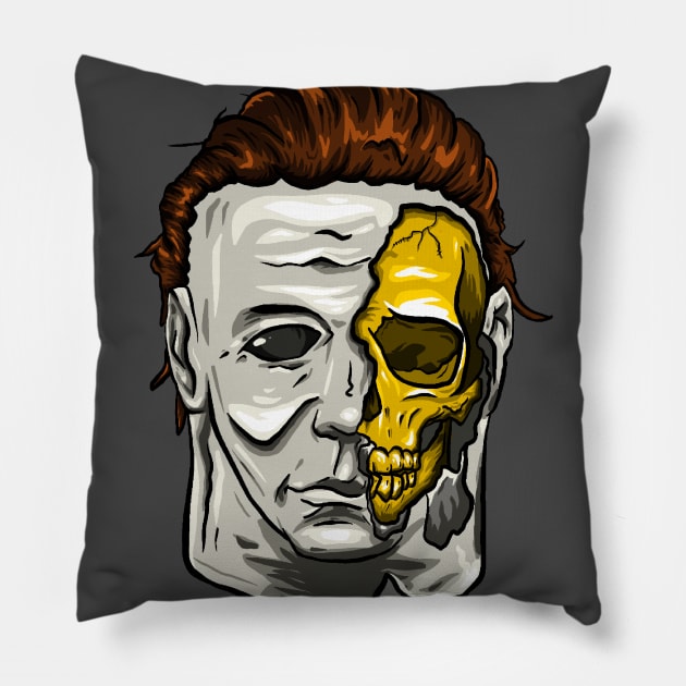 Gold Michael Myers Pillow by Jeffmore