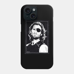 SNAKE PLISSKEN - Escape from New York (Black and White) Phone Case