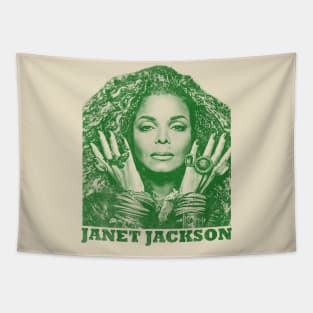 30 Janet jackson - green solid style Tapestry