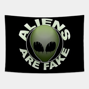 Fake Aliens (Green) Tapestry