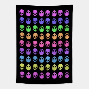 ALIEN Head Pattern Tapestry