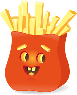 French Fries Magnet