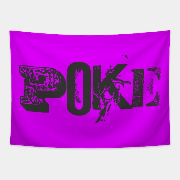 Poke me! Funny meme Tapestry by Crazy Collective