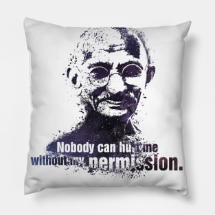 Gandhi quote Pillow