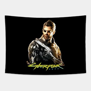 Cyberpunk style with sungglasses Tapestry