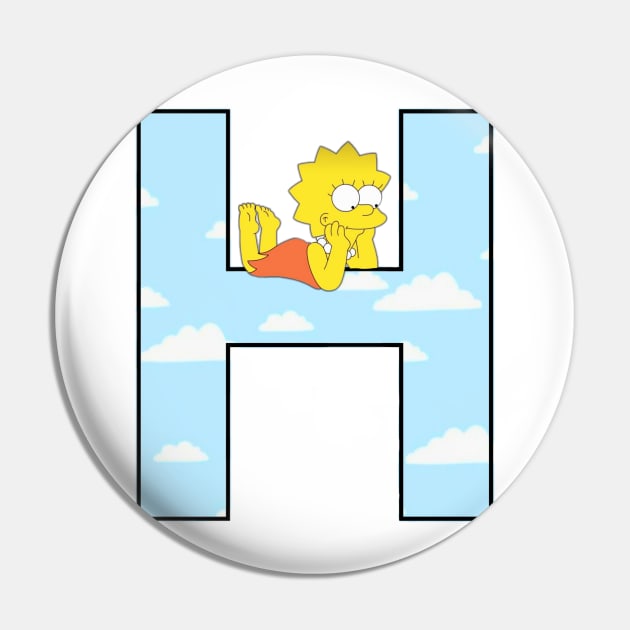 Simpsons letter Pin by ZoeBaruch