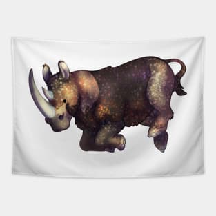 Cozy Woolly Rhinoceros Tapestry