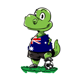 Soccer Dinosaur - Australia T-Shirt