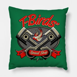 T-Birds' Speed Shop Pillow