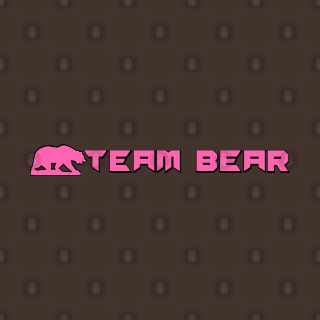 Team Bear (in doll pink) by Kay Tee Bee for Off Trend