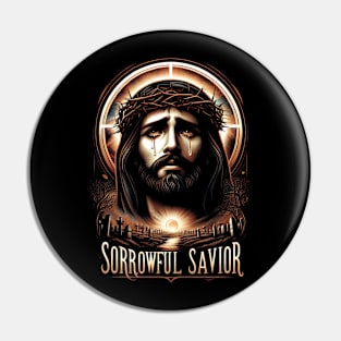 Sorrowful Savior,  his inner struggle and ultimate surrender to God's will Pin