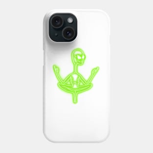 Alien meditation Phone Case