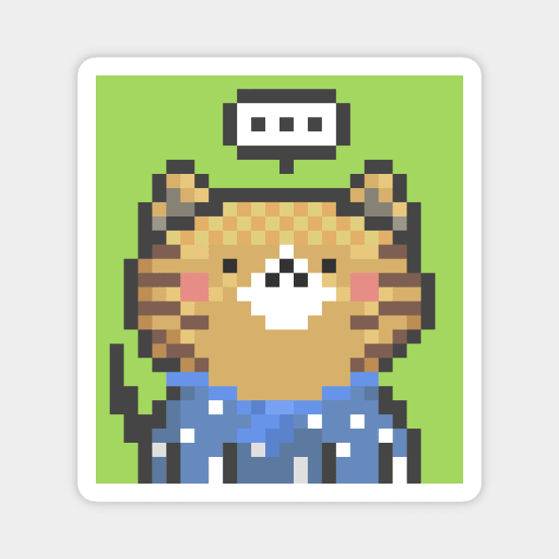 Pixel Cat 116 Magnet by Infinite Mew Mew