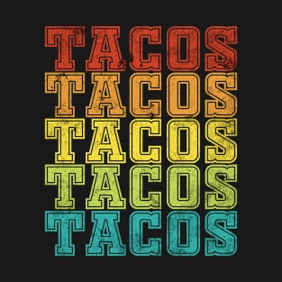 Retro Tacos T shirt Vintage Taco Tuesday T shirt Mexican T-Shirt