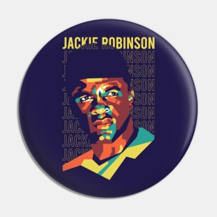 Jackie Robinson on WPAP art 2 Pin