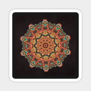 Trippy Mandala Magnet