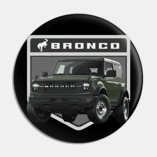 6th gen bronco 6g Big Bend olive green 2 door Pin