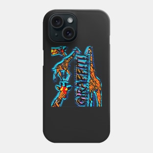 Giraffiti Cute Giraffe Graffiti African Animal Street Art Phone Case