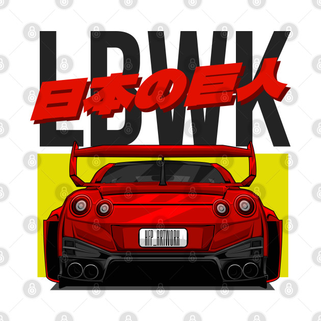 LIBERTY WALK NISSAN GTR-R35 (RED) by HFP_ARTWORK