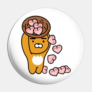 Ryan with Apeach Hearts Pin