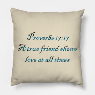 Proverbs 17:17 Pillow