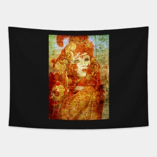 Venice Carnival. Red Dream Tapestry