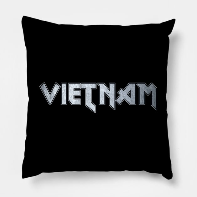 Heavy metal Vietnam Pillow by KubikoBakhar