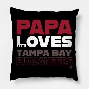 Papa Loves the Tampa Bay Buccaneers Pillow