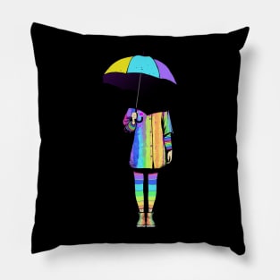 NEON GIRL Pillow